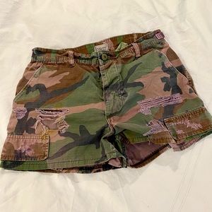 BNWT LF Vintage Furst of a kind Overdyed camo shorts Sz 27 approx